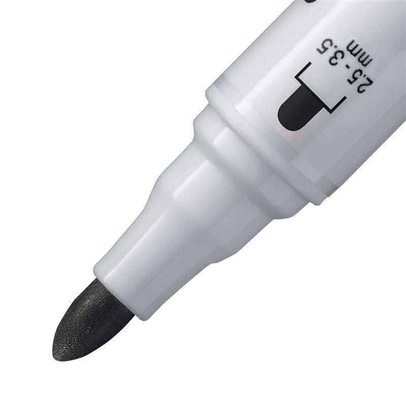 STABILO ปากกาไวท์บอร์ด หัวกลม สีดำ รุ่น Plan 641 - รูปที่ 2