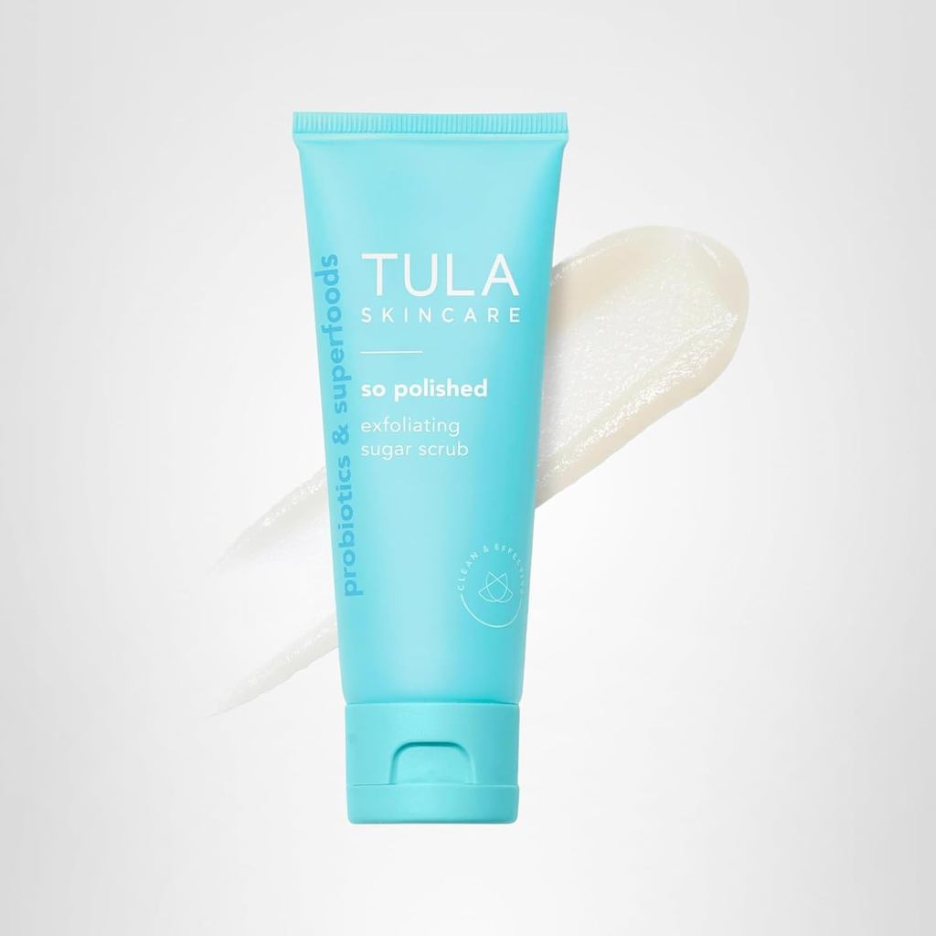 TULA Skin Care Products So Policely Exfoliating Frosting Scrub-สครับหน้า บรรจุน้ําตาล สารสกัดจากมะละ