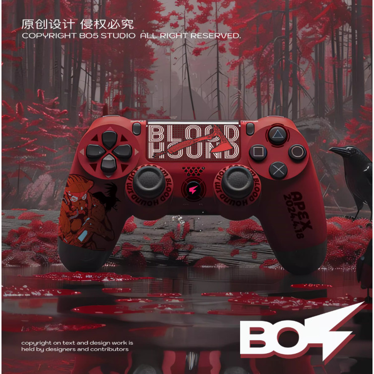 อุปกรณ์เสริมทดแทน Faceplate สําหรับ PS4 , ASR รุ่น Custom Shell สําหรับ PS4 Controller-Bloothound