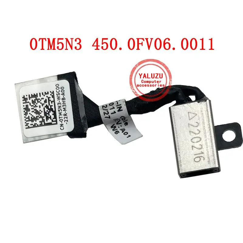 แล็ปท็อปใหม่ DC Power Jack สําหรับ Dell Latitude 3400 3500 Inspiron 5584 5583 P86F P85F 0TM5N3 450.0