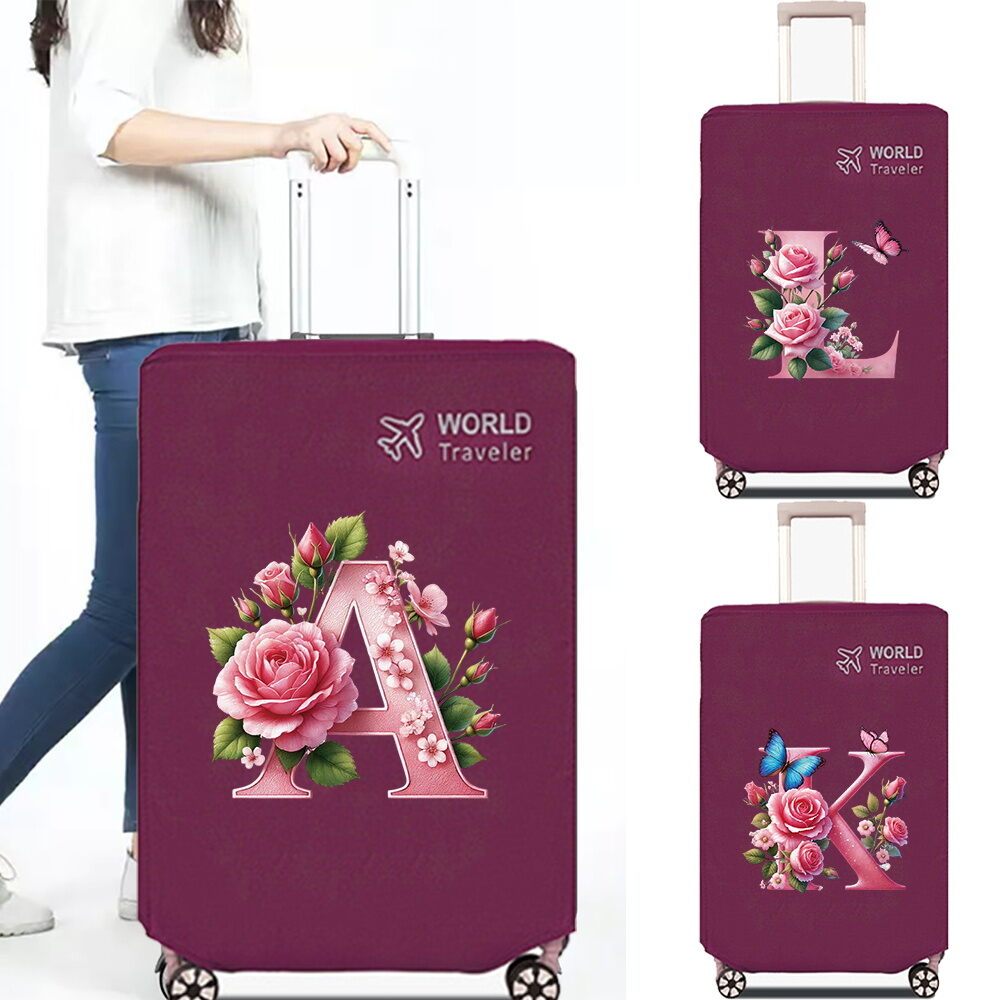 อุปกรณ์ป้องกันกระเป๋าเดินทาง น้ำหนักเบาพับง่าย ผ้าคลุมกันฝุ่นอุปกรณ์ท่องเที่ยว Luggage Cover Student