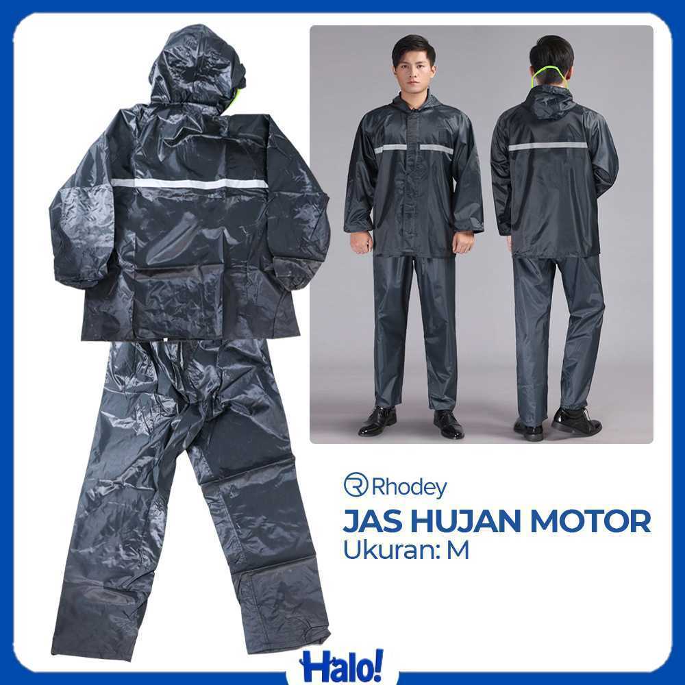 Rhodey Pole เสื้อกันฝนมอเตอร์ไซค์ ชุดเสื้อกันฝนแถบสะท้อนแสงพร้อมหมวก - T1