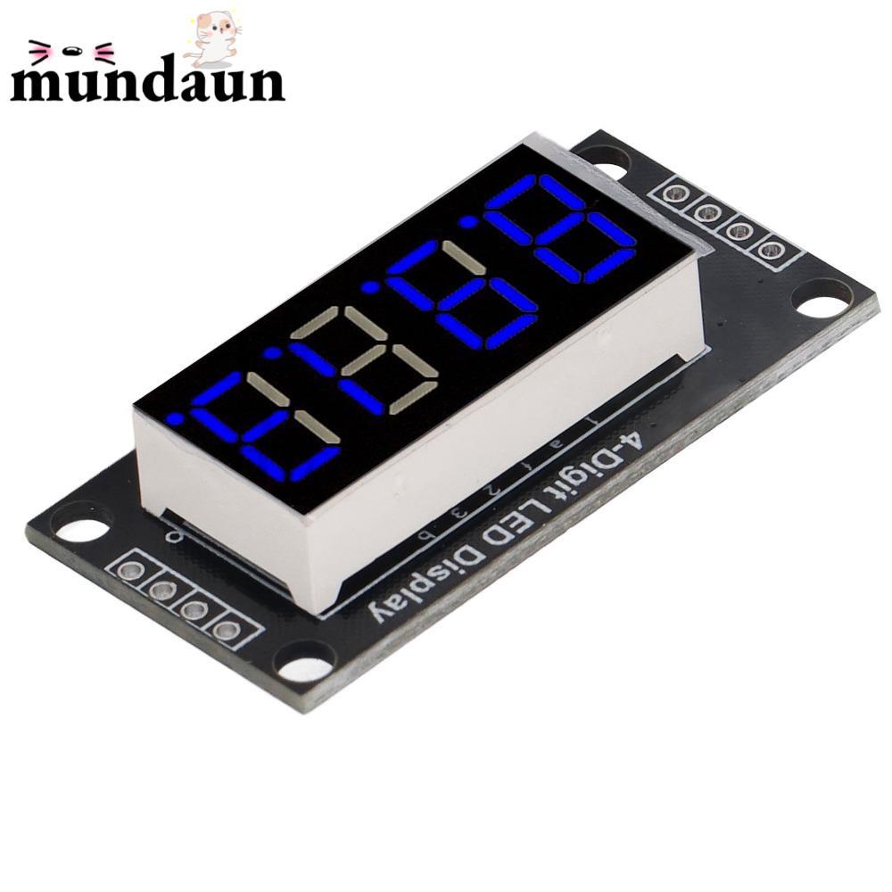 MUNDAUN จอแสดงผล LED Segment, 4 หลัก 7 ส่วน 0.36 นิ้วโมดูลจอแสดงผลหลอดดิจิตอล, โครงการ DIY พร้อม Pin