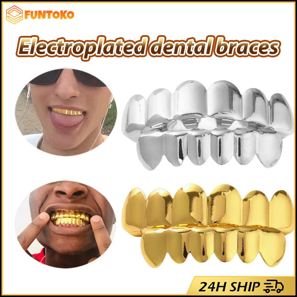 สินค้ามีคุณภาพ ฟันฮิปฮอป ใส่ง่าย เครื่องประดับทันตกรรมที่ถอดออกได้ hip hop teeth grillz สำหรับปาร์ตี