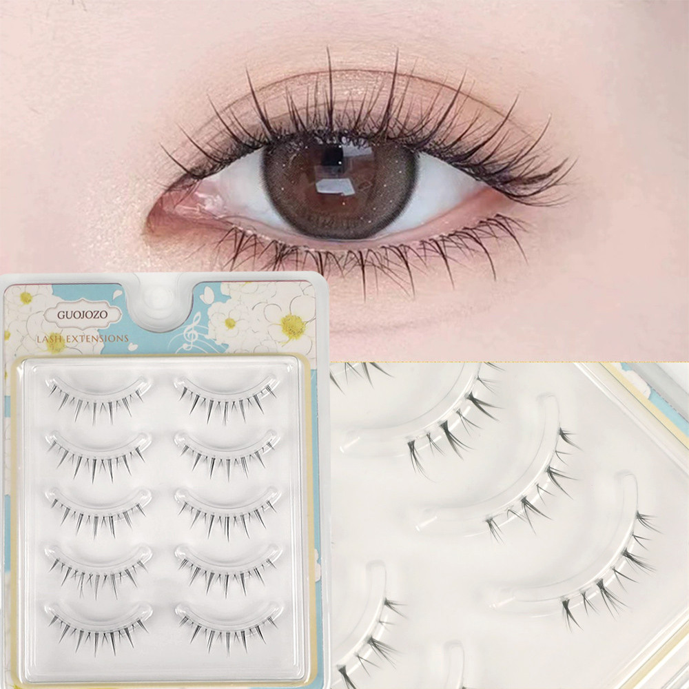 C3 Under Eyelash Clear Stem Manga Natural Lash Extension ขนตาล่าง 5 คู่