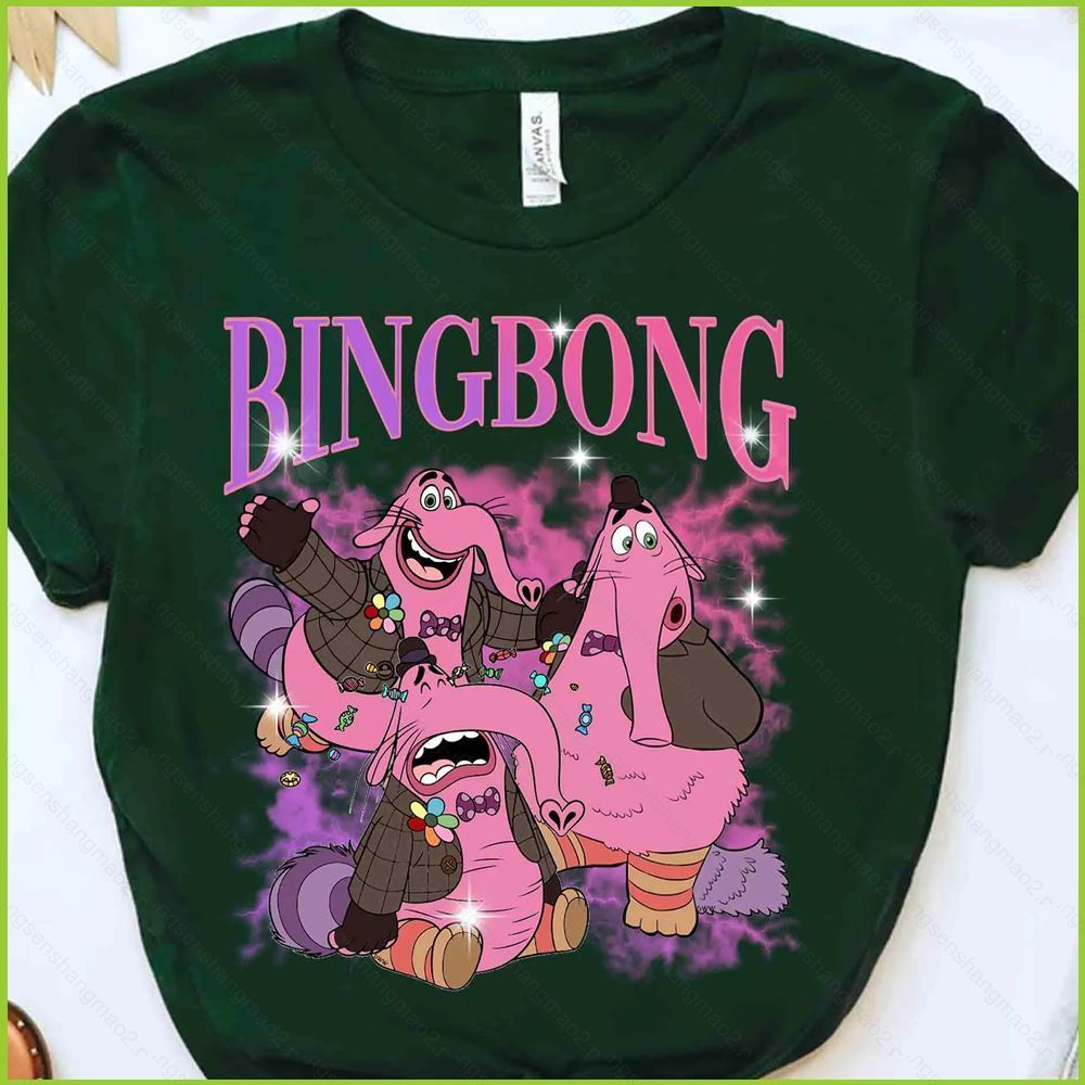 เสื้อยืด PS2 Inside Out 2 แบบแขนสั้น ออกแบบตามตัวละคร Sadness, Envy, Anxiety และ Bing Bong