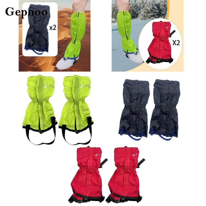 Gepnoo ผ้า Oxford ขา Gaiters กันน้ําเดินป่า Essentials Trail Gaiters สําหรับกลางแจ้ง Snow Camping