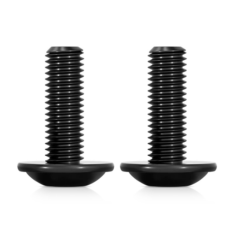 สีดํา 304 สแตนเลสซ็อกเก็ตหกเหลี่ยมตาข่ายสกรู M3 ~ M12 สีดําชุบชุบสังกะสีหกเหลี่ยมซ็อกเก็ตครึ่งวงกลมห