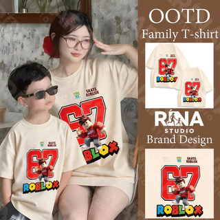 🔥พร้อมส่ง&COD🔥RINA STUDIO🔥 Six Seven 67 ชุดครอบครัวใหม่ 2026 ชุดพ่อแม่ลูก ใส่สบาย ผ้าฝ้ายแท้ 100%A121#5