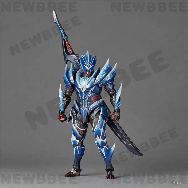 MONSTER HUNTER ICE WOLF Armor Hunter Action Figure,Revoltech Joint Highly Poseable Model,สะสมอะนิเมะ