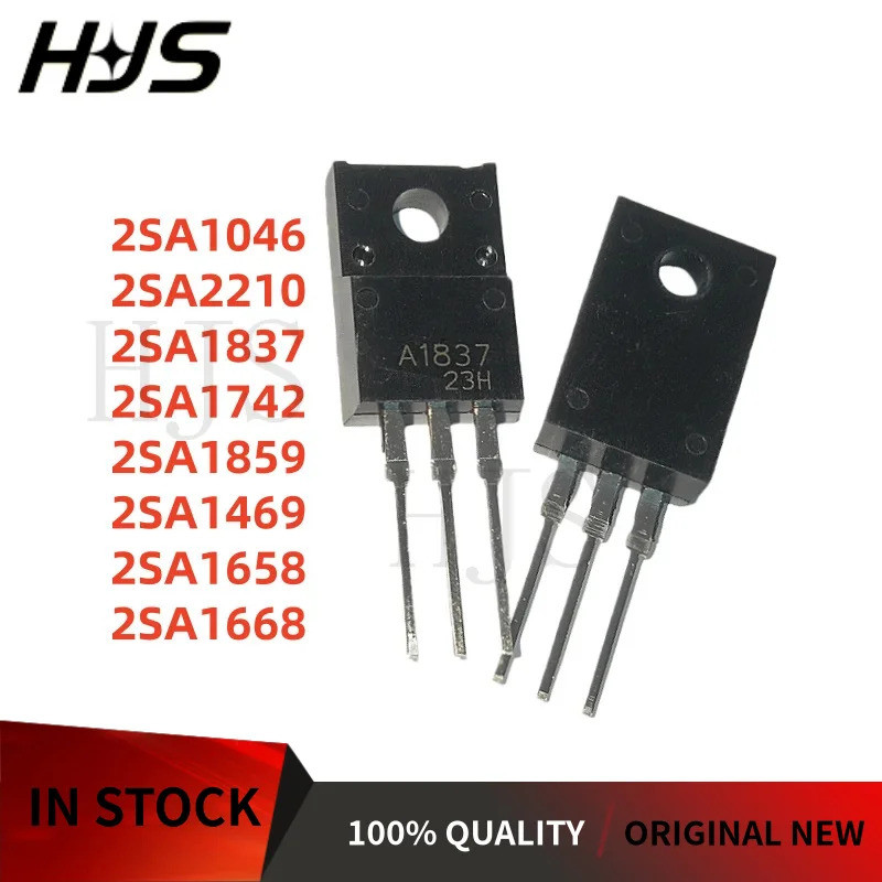 5PCS 2SA1837 2SA2210 2SA1668 2SA1742 2SA1469 2SA1658 2SA1859 2SA1046 TO-220F A1837 A2210 A1668 A1742