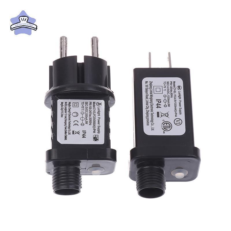 [estereryfor] EU/US Plug 5VDC 6W 8 ฟังก์ชั่น SELV LED Lamp Driver Adapter IP44 กันน้ําเลเซอร์แสงยุโร