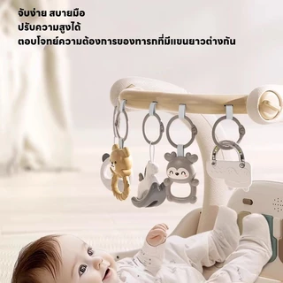 เพลยิมโมบาย 4in1 เสียงเพลงไฟสีสันสดใส ที่นอนเด็กปรับเป็นรถหัดเดินได้ ปรับระดับได้