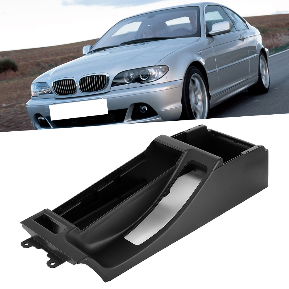 Topfree-TH คอนโซลกลาง Trim ฐานที่วางแขนเปิด 51168218305 เปลี่ยน 3 SERIES E46 98-04 ภายในรถซ้ายมือ