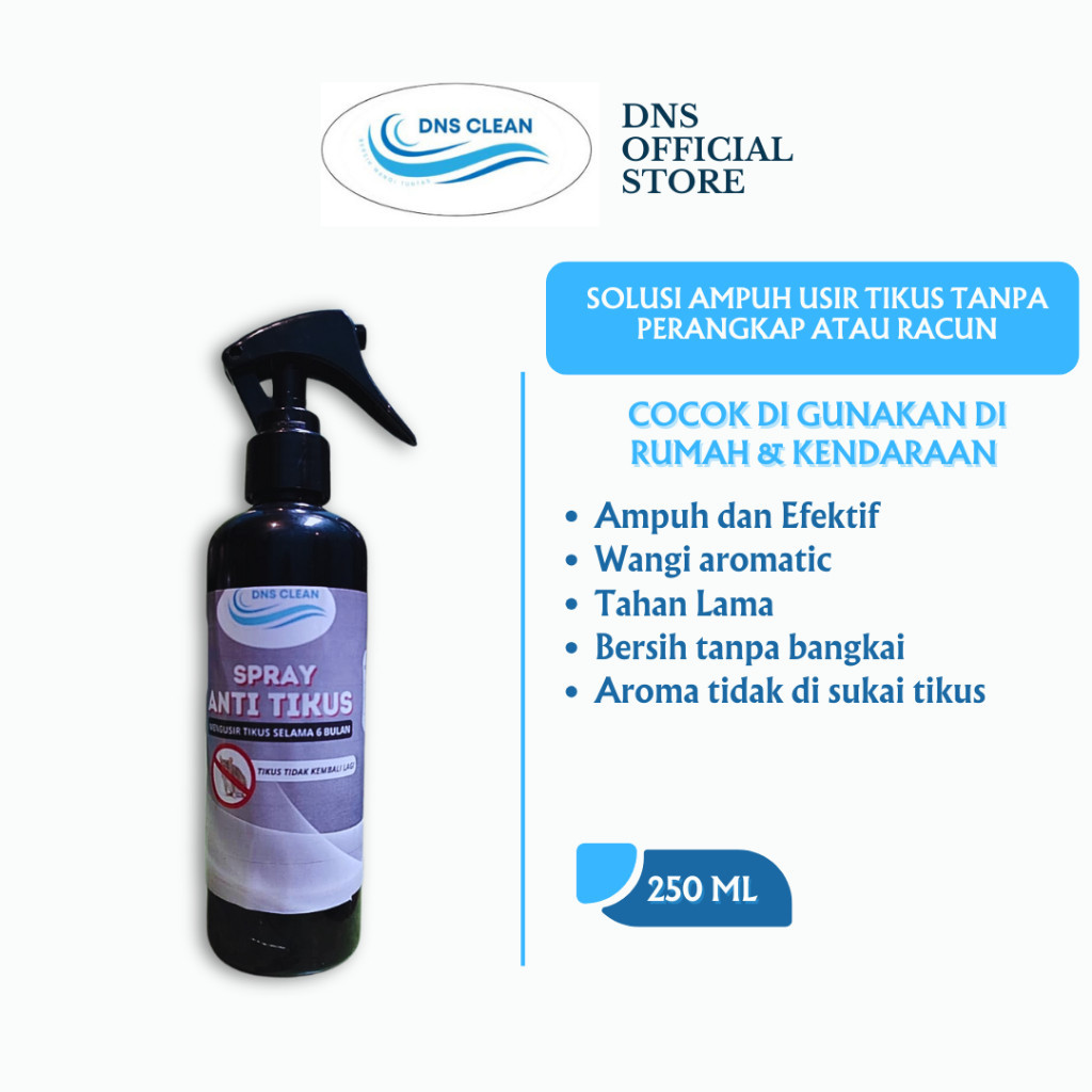 Abdumancing - สเปรย์ไล่ยุง DNS 250ml - ยากําจัดหนูสําหรับบ้านและรถยนต์
