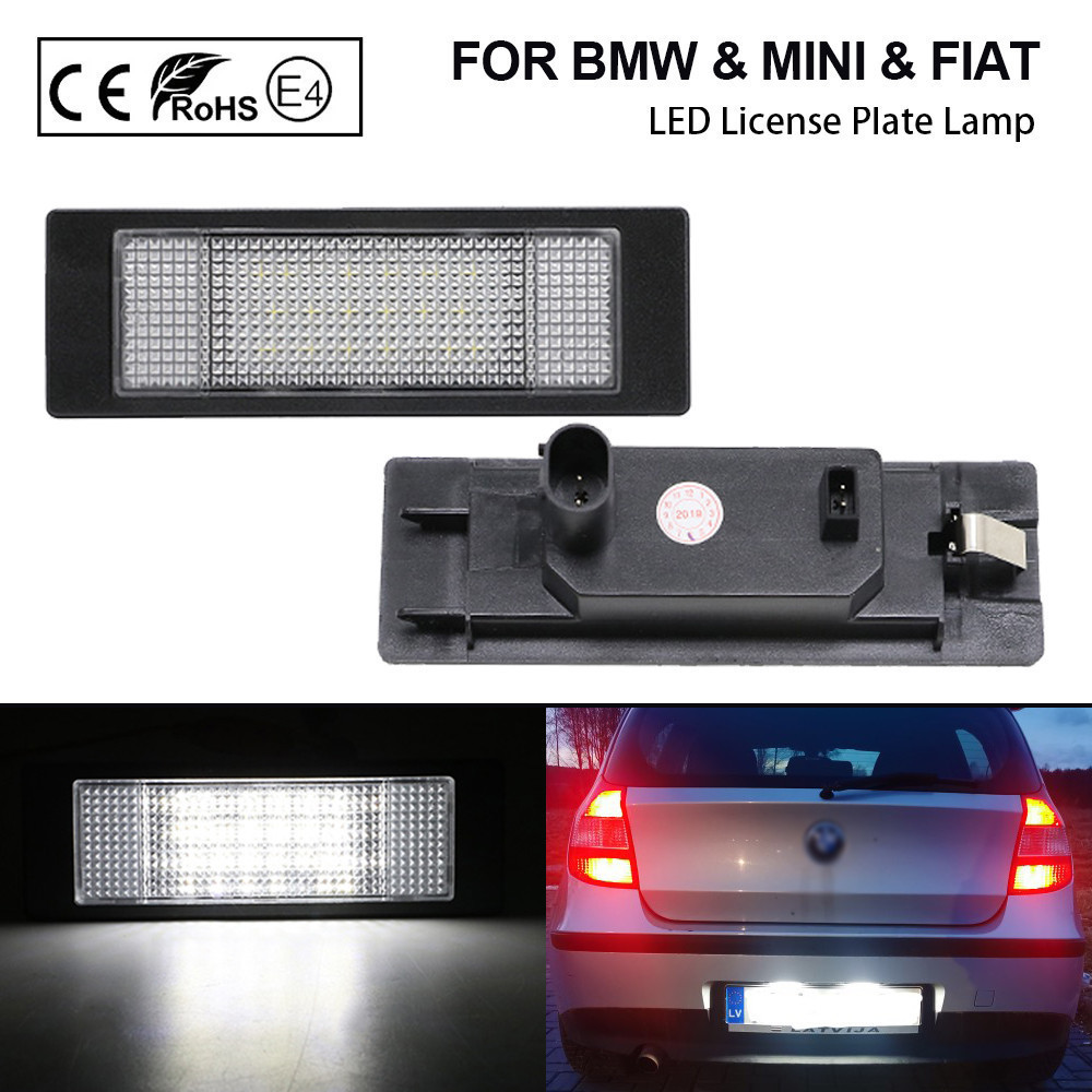 ไฟ LED สําหรับ BMW E63 E64 E81 E87 F06 F12 F13 F20 Z4 E85 E86 E89 2PCS จํานวนใบอนุญาตโคมไฟแผ่นสําหรั