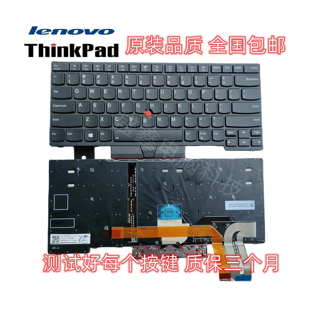 แป้นพิมพ์เรืองแสง Lenovo Thinkpad E480 L480 T480S L380 E580 L580 E585 ดั้งเดิม