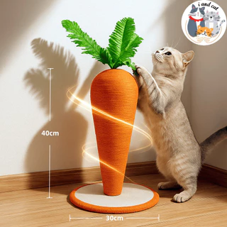 I&CAT คอนโดแมวไม้ หลุมอวกาศใส 3ชั้น เสาเชือกปอ ที่ลับเล็บ กล่องนอนแมว ลูกบอลของเล่น โครงปีนแมว