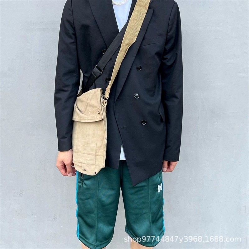 TICL Needles track Joint Name STUDIOUS Embroidered retro loose casual shorts