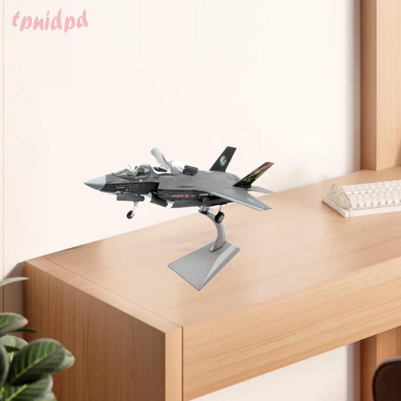 [tpnidpd] 1/72 Scale F35 B Fighter Jet Model Aircraft Model Collectibles Desktop