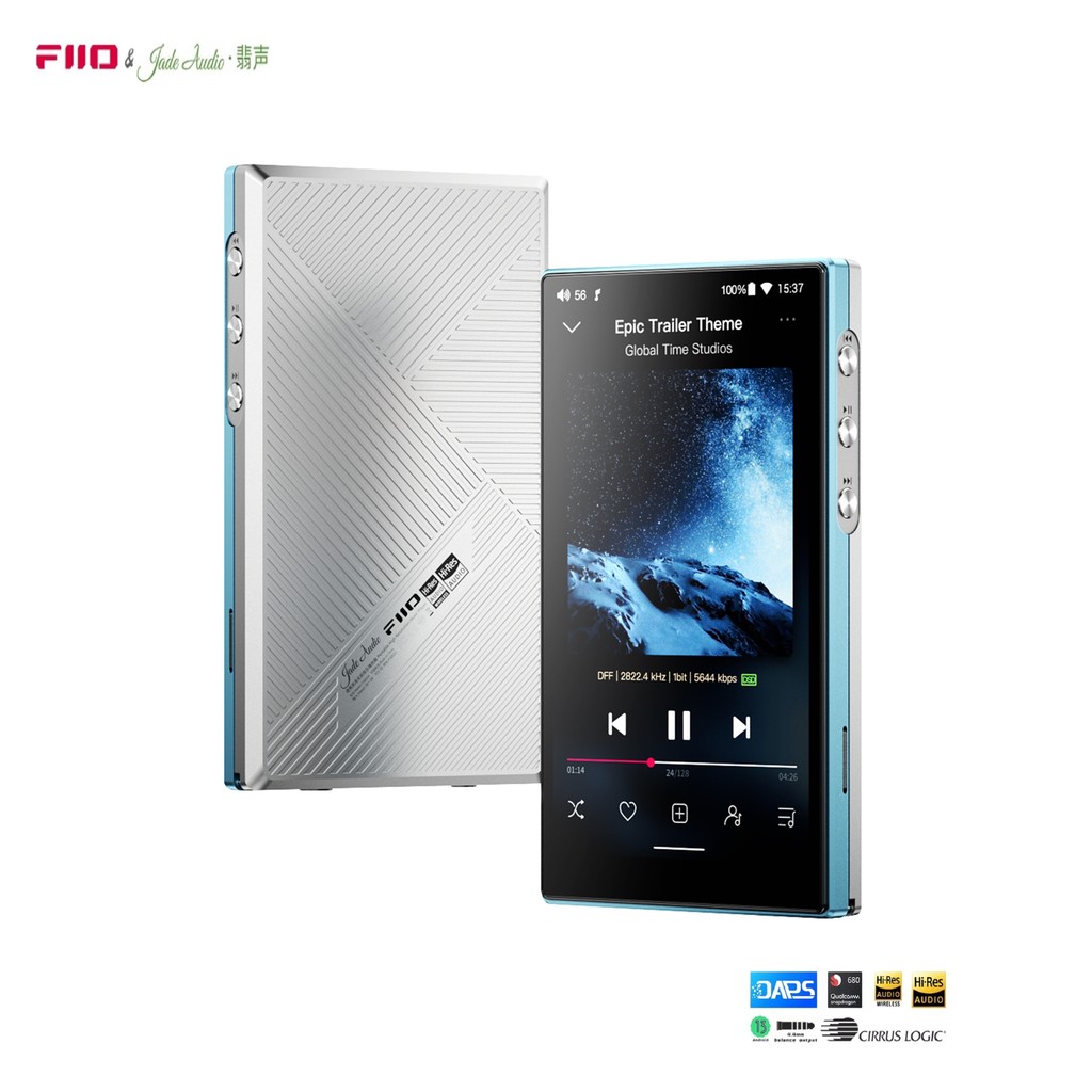 FiiO JM21 4+64G Hi-Res Audio HiFi Android 13 เครื่องเล่นเพลง MP3 พร้อม Bluetooth WiFi USB DAC เวลาเล่น 12.5H