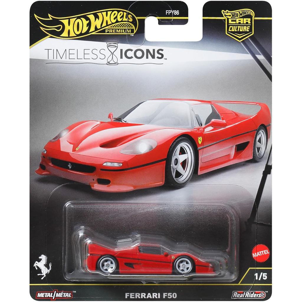 Hot Wheels Premium Car Culture Timeless Icons Ferrari F50 JBK56