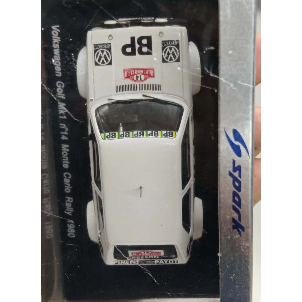 [คลังสินค้าพร้อม] 1: 43 spark Volkswagen golf mk1 vw golf Rally Car Model
