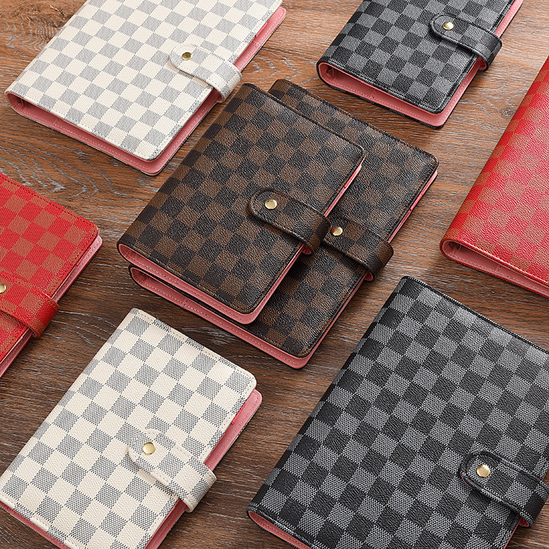A5网格活页笔记本A7棋盘格手账本6孔记事本A6手账本本子A5 Grid Loose-leaf Notebook A7 Checkerboard Hand ajyib8520cnx.my2026020