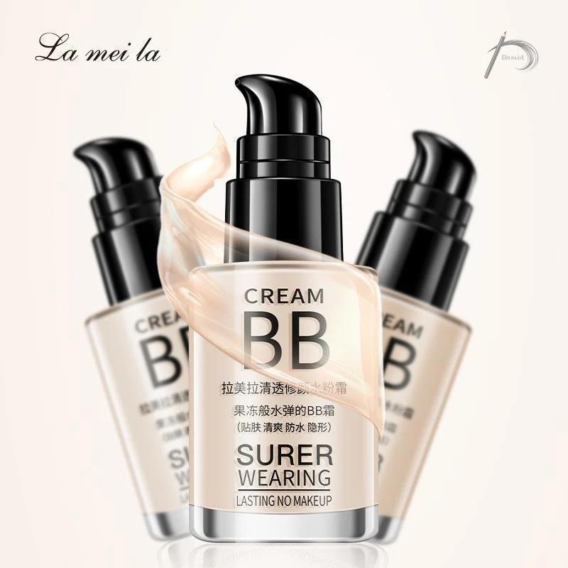 บีบีครีมรองพื้นกันน้ำ ปริมาณ30ML ครีมรองพื้น สูตรควบคุมความมัน ปกปิดเรียบเนียน ครีมกันแดดสูตรกันน้ำ ไวท์เทนนิ่งครีมนวด สินค้า