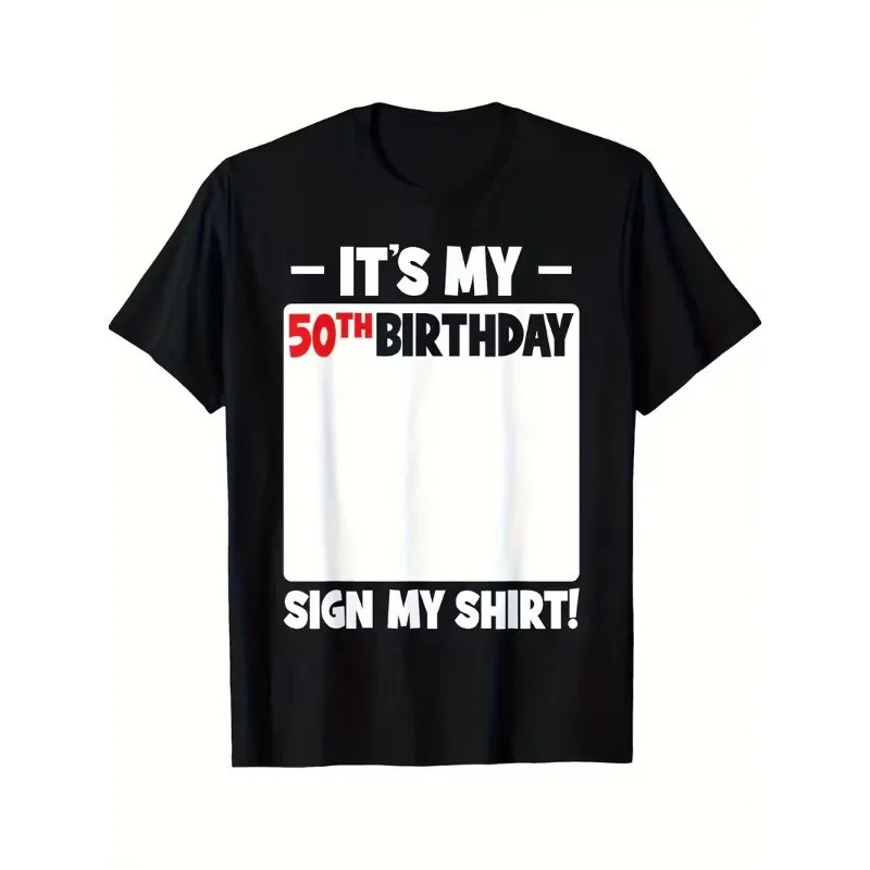 Men Women Funny 30 50th Birthday Party T-shirt Streetwear Oversized Casual Gift Y2K Harajuku Cotton 