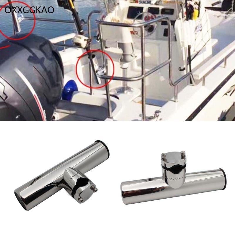 OXXGGKAO 316 สแตนเลสตกปลา Pole Stand Bracket ตกปลา Marine อุปกรณ์เสริมเครื่องมือ Fit สําหรับ Rail เร