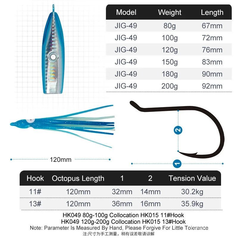 TEASER J49 ช้าจม Inchiku Jig Lure, 80g-200g น้ําหนัก, กระโปรงปลาหมึกนุ่มเหยื่อสําหรับเรือน้ําเค็มและ