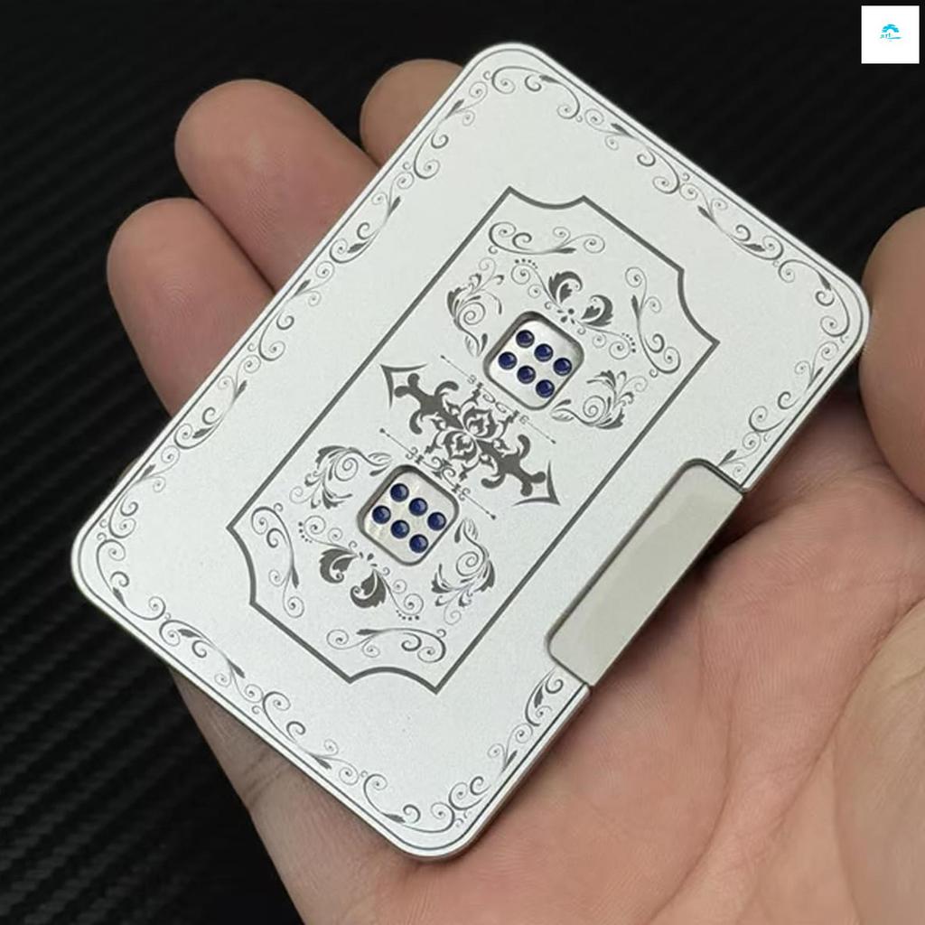 Creative Mechanical Dice Spinner อลูมิเนียมอัลลอยด์ Mechanical Dice Spinner เซอร์ไพรส์เพื่อนและครอบค