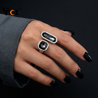 VNOX วีน็อกซ์ สร้อยข้อมือคริสตัลสีดำ แบบยืดหยุ่น สำหรับคนแต่…