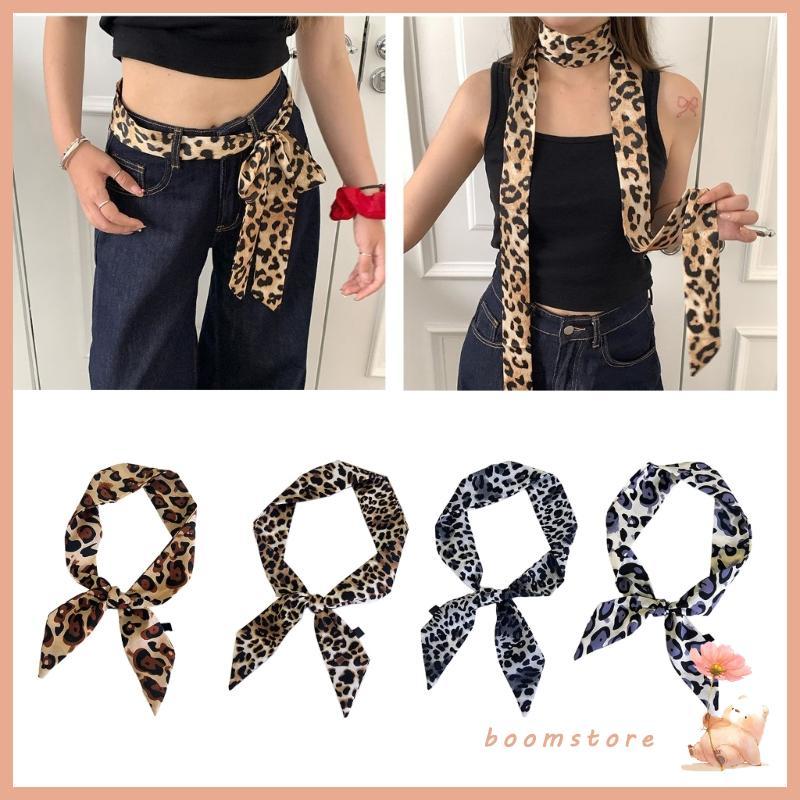 ผ้าพันคอคอผู้หญิง Boom Trend Leopard Designing Slim ผ้าพันคอนุ่มและสวมใส่สบาย