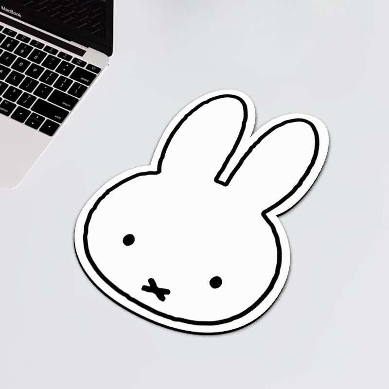 น่ารัก มิฟฟี่ กระต่ายแผ่นรองเมาส์รูปทรงพิเศษ Miffy แผ่นรองโต๊ะแบบพกพาขนาดเล็กสาวหัวใจการ์ตูนแผ่นรองเมาส์กันลื่น ราคา ถูกที่สุด ดีลบีเคเค แกลเลอรีภาพที่ 6