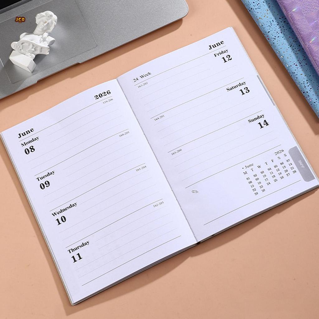 2026 Daily Planner Schedule Notebook A5 Daily Journal Planner ปฏิทินสําหรับ Home School Office Busin