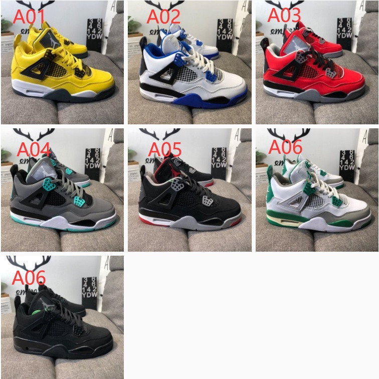 Genuino Air Jordan 4 Retro Bred Bull AJ4 Michael Jordan JR1V