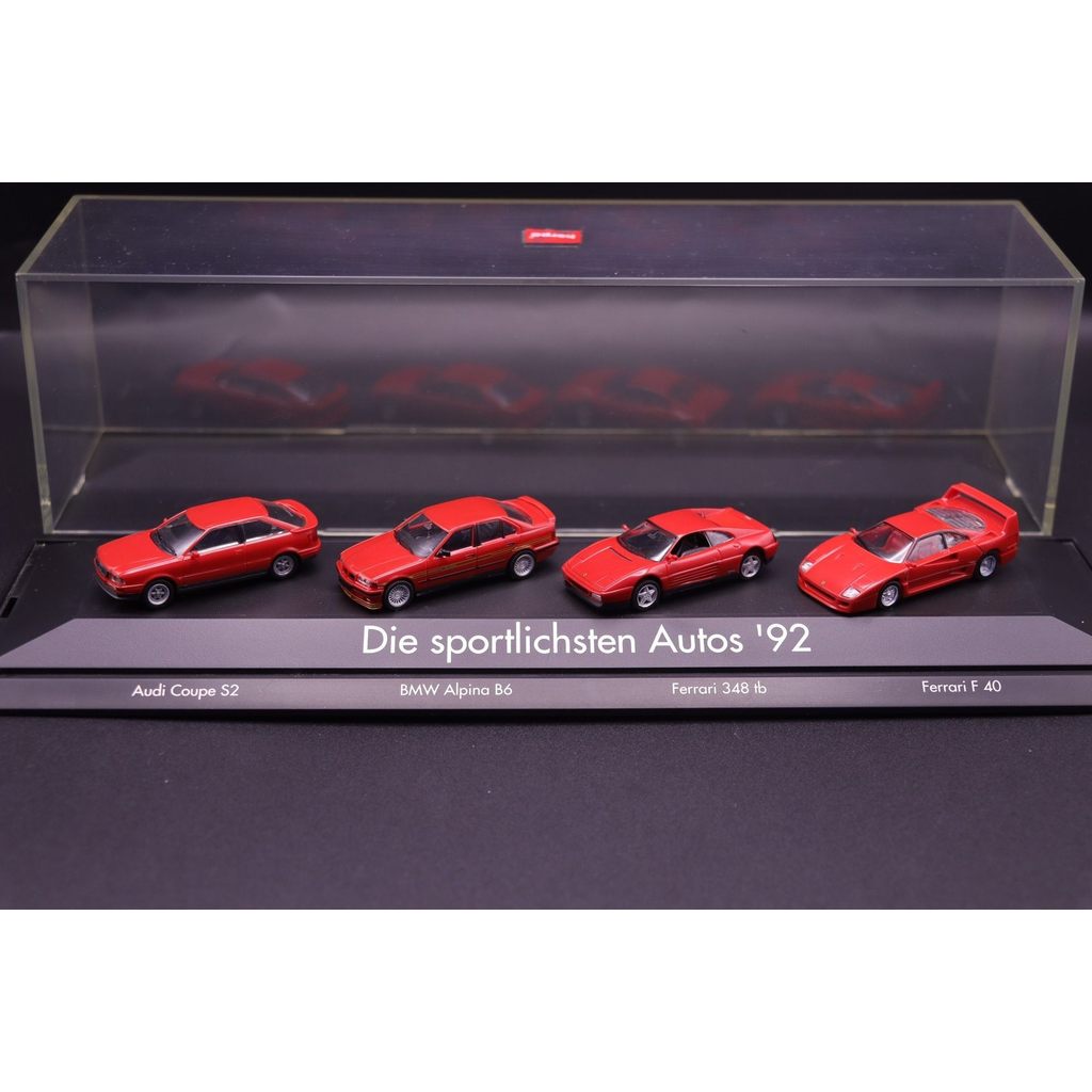 1/87 Herpa Audi Coupe S2 BMW Alpina B6 Ferrari 348tb F40 Four-Car Cover 87 Scales ขนาดเล็กมากและมันเ