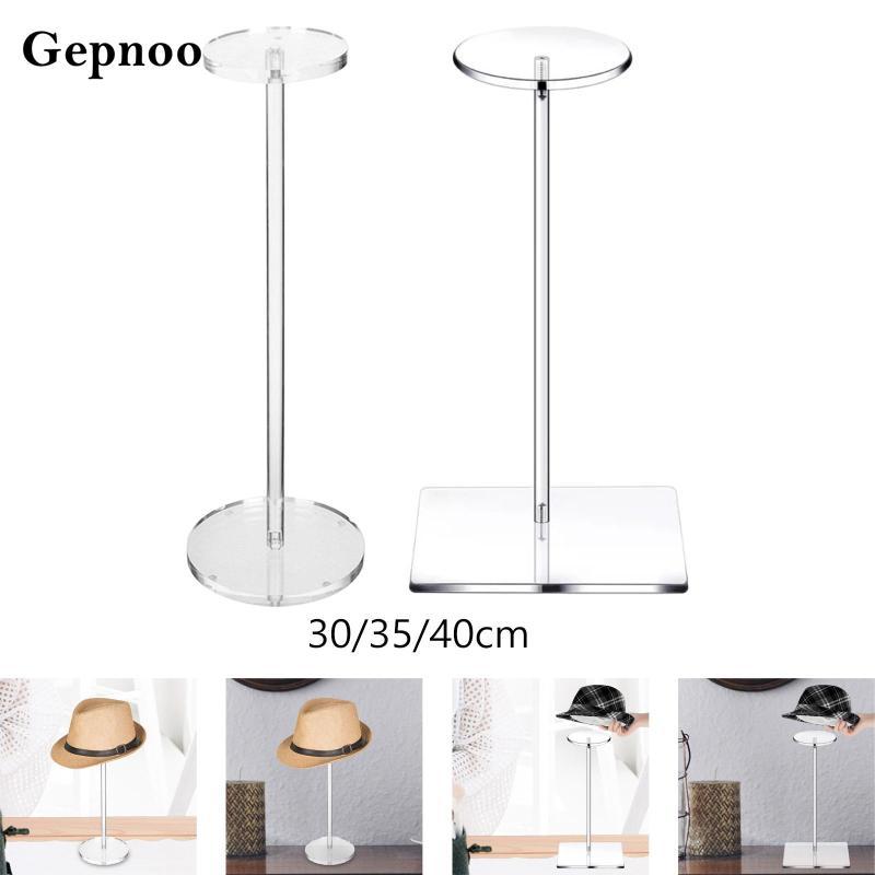 Gepnoo อะคริลิค ขาตั้งโชว์หมวกเบสบอล ชั้นวางหมวกอิสระ ตกแต่ง สําหรับโชว์วิกผม