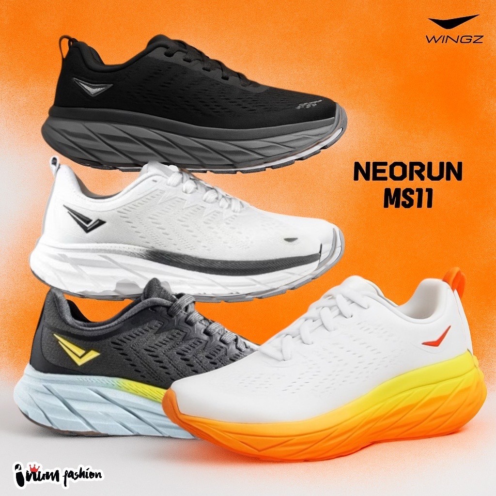 NFshoes รองเท้าผ้าใบ Wingz รองเท้าวิ่งสำหรับผู้ชาย ใส่ออกกำลังกาย น้ำหนักเบา รุ่น WZ-M553 WZ-M511 ไซ