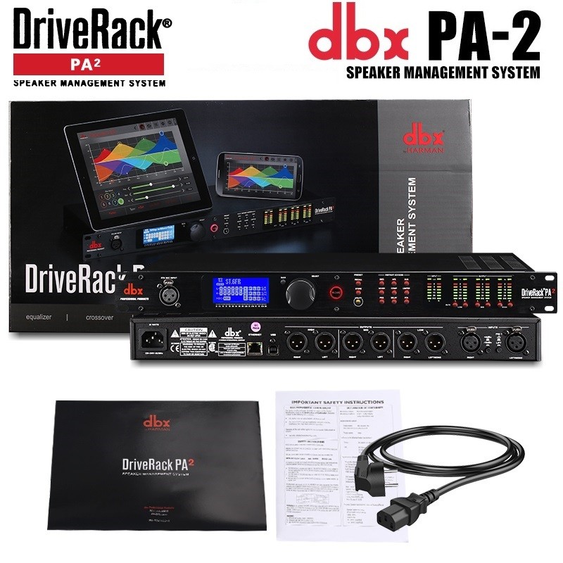 Dbx DriveRack PA2 Professional Level 2 In 6 Output (ปรับแต่ง EQ อิสระ) โปรเซสเซอร์เสียงดิจิตอลมัลติฟ
