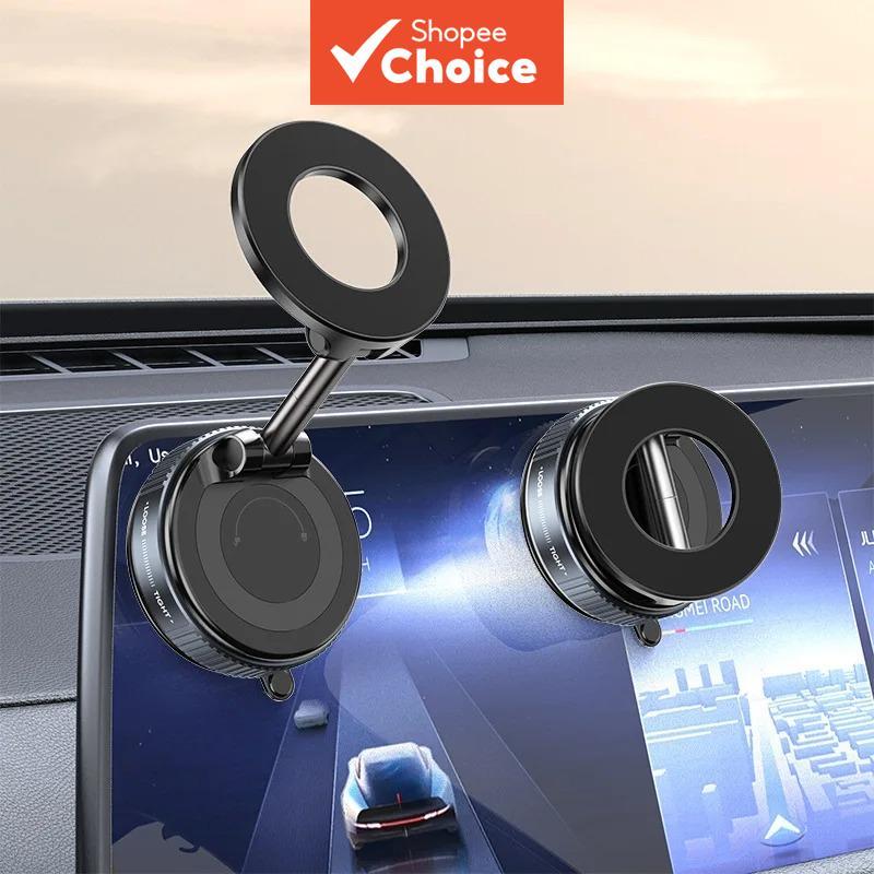 K007 ที่วางโทรศัพท์แม่เหล็กสูญญากาศ 360 หมุนได้ Heavy Duty Car Mount