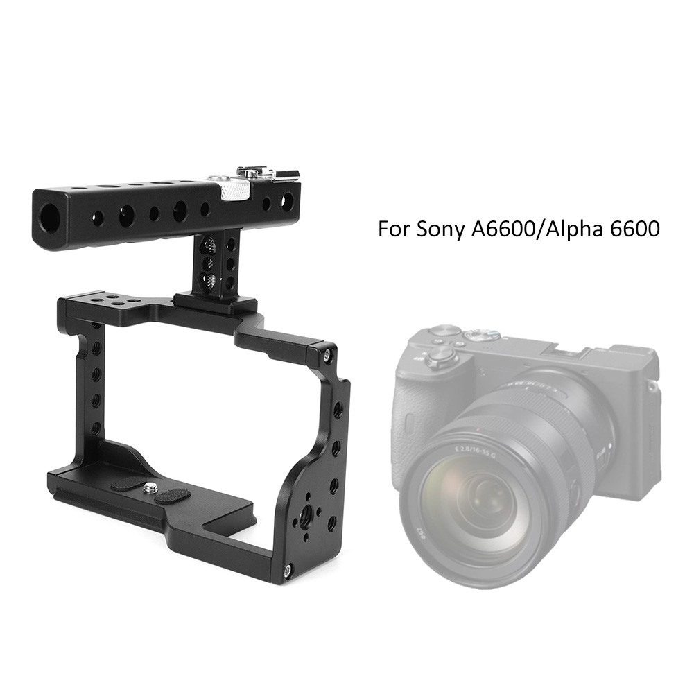 Jiabo กล้องสําหรับ A6600/ 6600/ILCE-6600 Mirrorless C17 อลูมิเนียมชุดโคลงโลหะผสมพร้อมที่จับ
