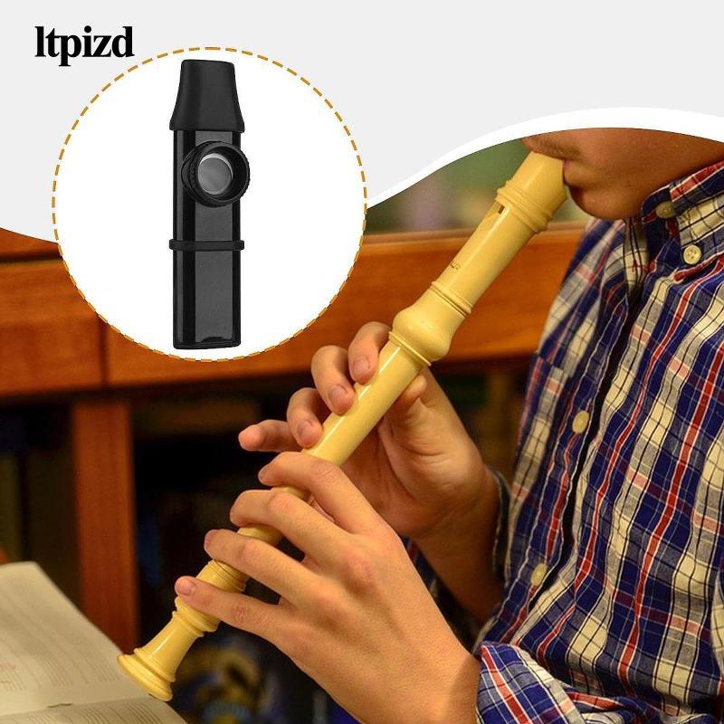 [LTPIZD] Kazoo Flute Portable Easy to Play Small สําหรับเปียโนรองรับงานปาร์ตี้โปรดปรานสีดํา