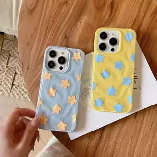 สําหรับ เคสไอโฟน 17 15 สำหรับ iPhone 13 16 11 15 17 14 12 Pro Max 15 14 16 7 8 Plus XR X XS INS ลายตารางดาว เคสไอโฟนสวยๆ