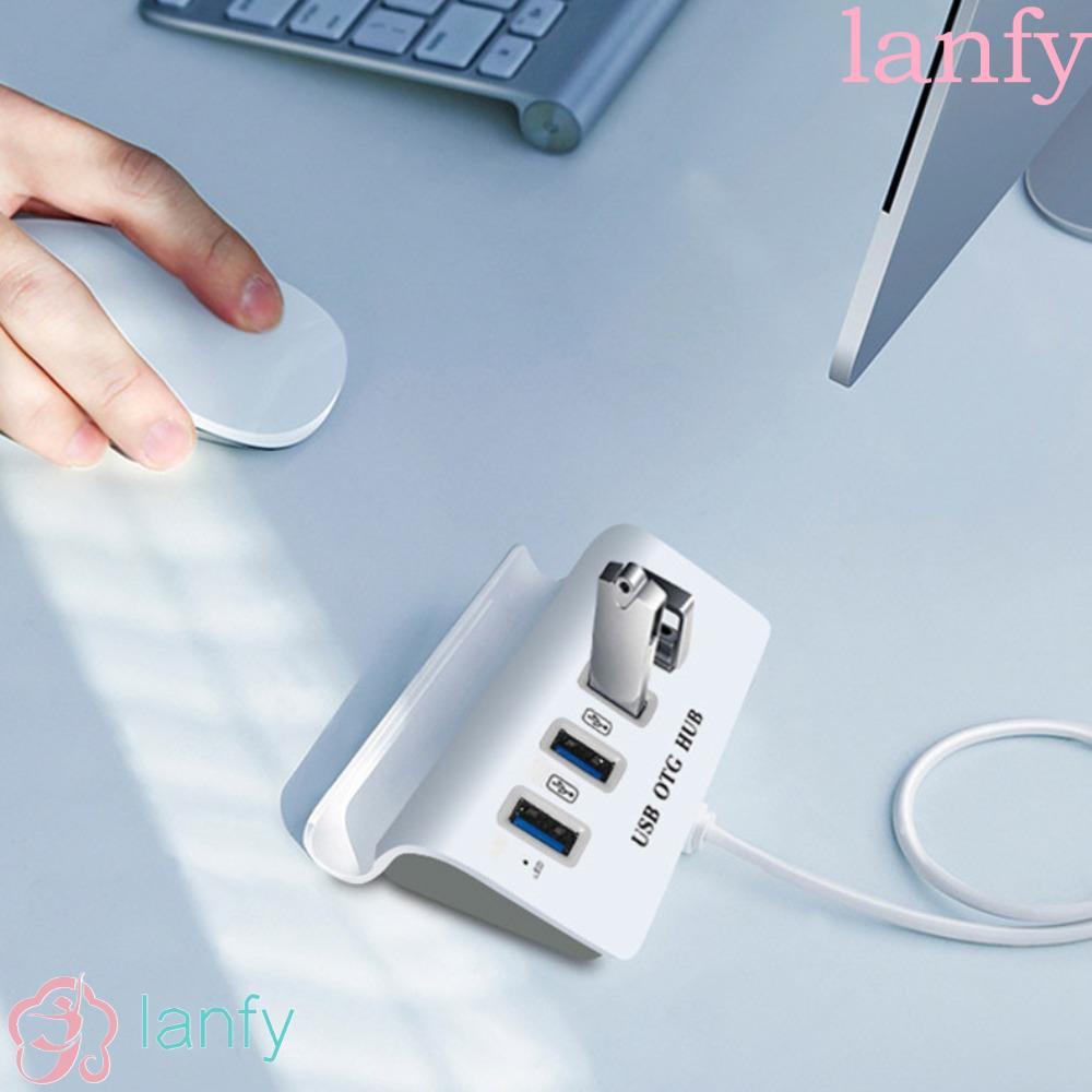 LANFY USB OTG HUB, OTG Hub Docking Station 4 in 1 Dock Holder Hub, Phone Holder USB2.0 480Mbps Type 