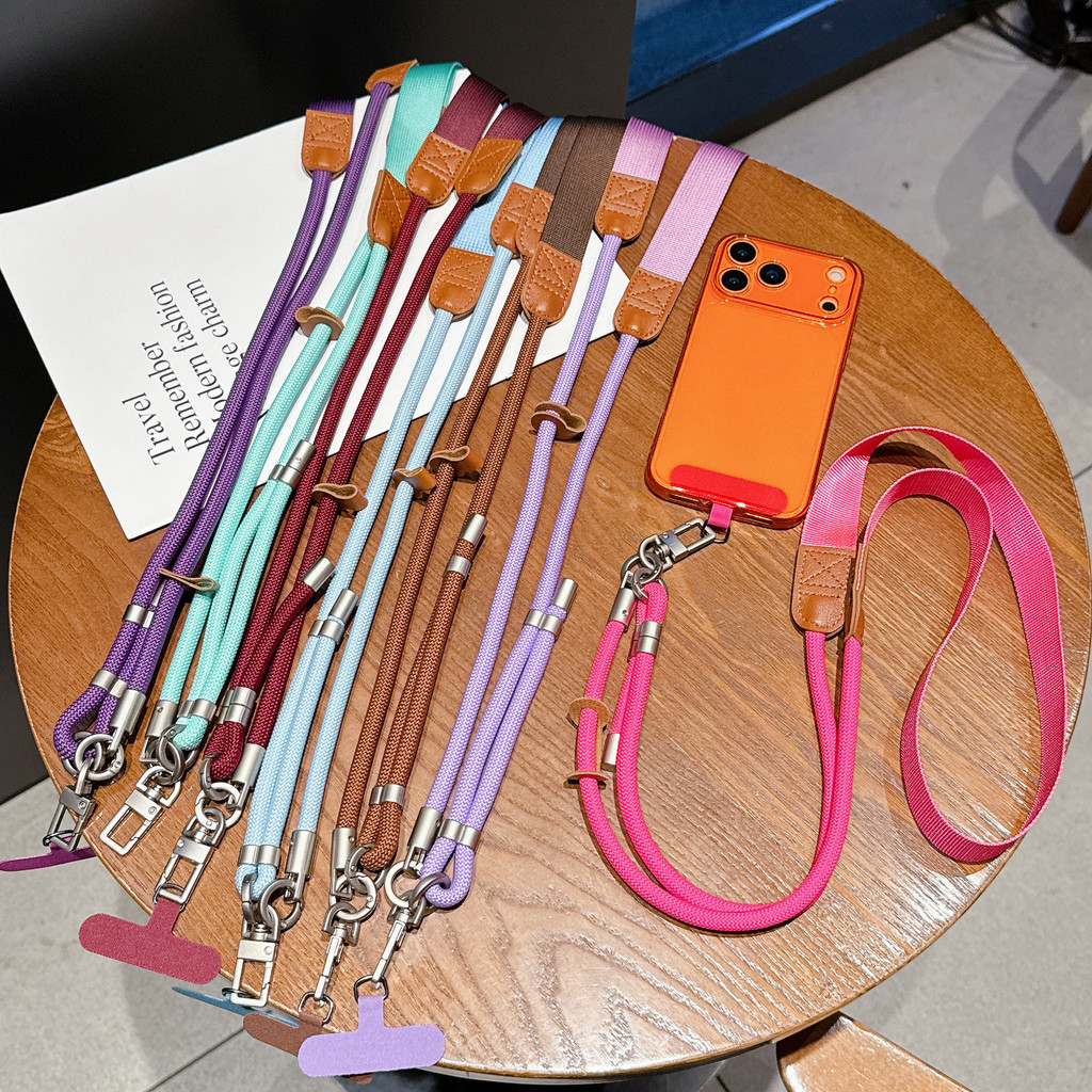 สายคล้องโทรศัพท์ ปรับยาวได้ สะพายข้าง/คล้องคอ รุ่นใหม่ 2026 สีสวย ทนทาน ใช้ได้ทุกมือถือ