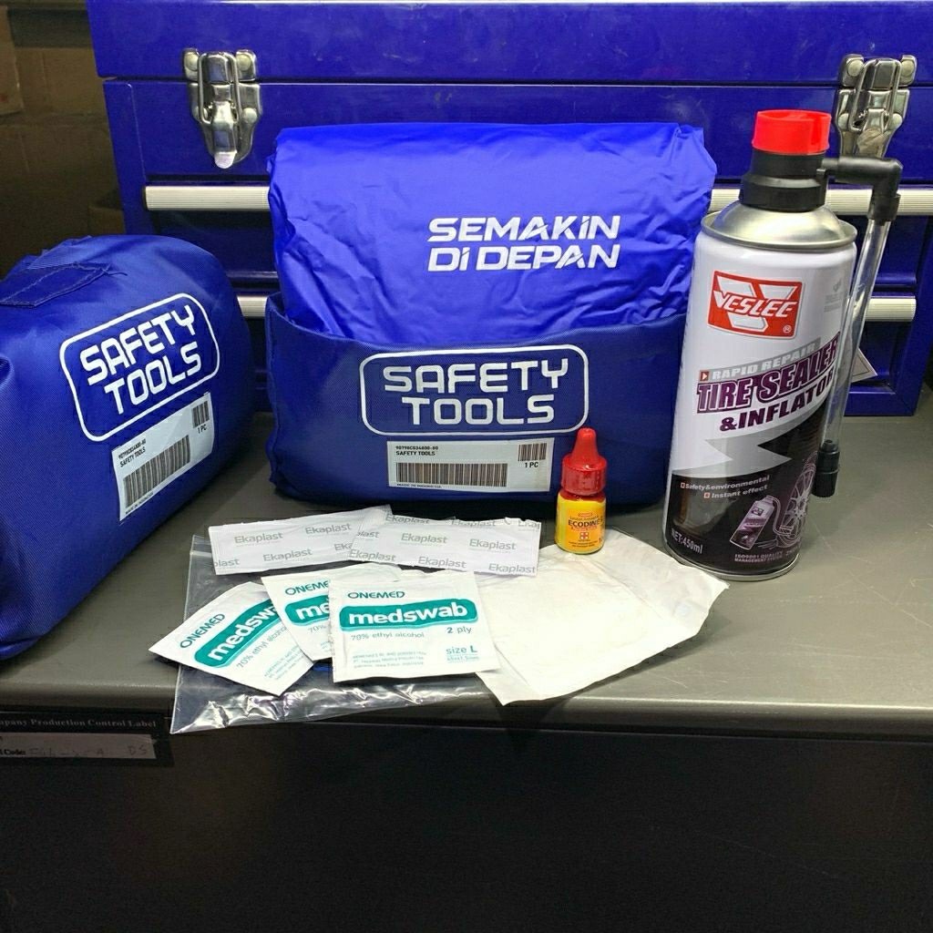 1 SET SAFETY TOLL YAMAHA (RAINCOAT + TUBE + P3K + BAG)