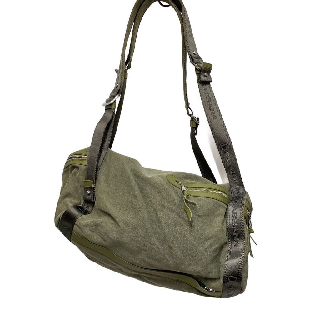 Dolce & Gabbana Boston bag canvas KHK Direct from Japan Secondhand